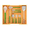 FNBCT01 Kitchen Drawer Organizer Expandable, Bamboo Silverware Tray